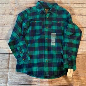 NWT Carters kids plaid shirt size 12